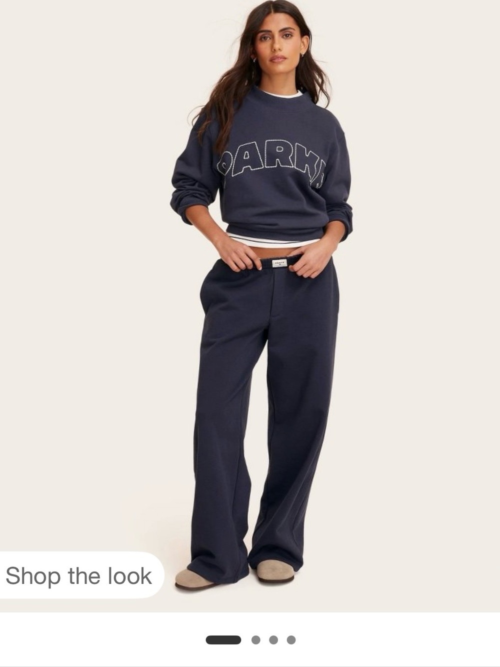 Dark Navy 'Parke x Target Wide-Leg Pant